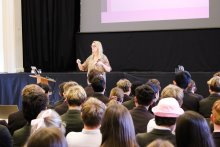 Isla van Tricht Speaks to Fourth Form