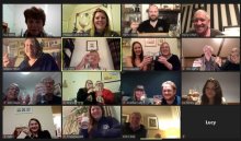 Old Peterites meet online for Christmas drinks!