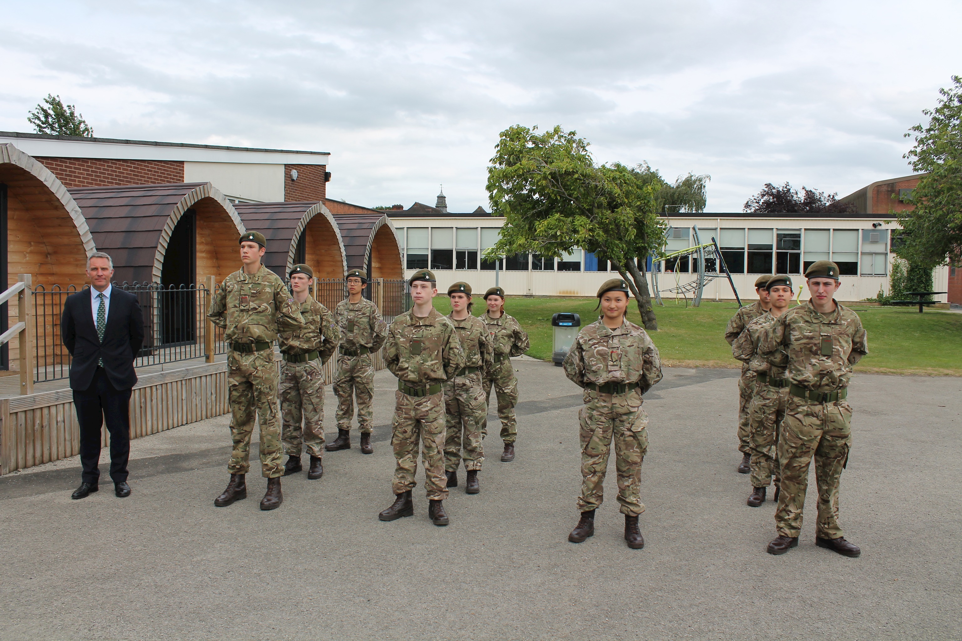 Cadets Receive Their Berets.