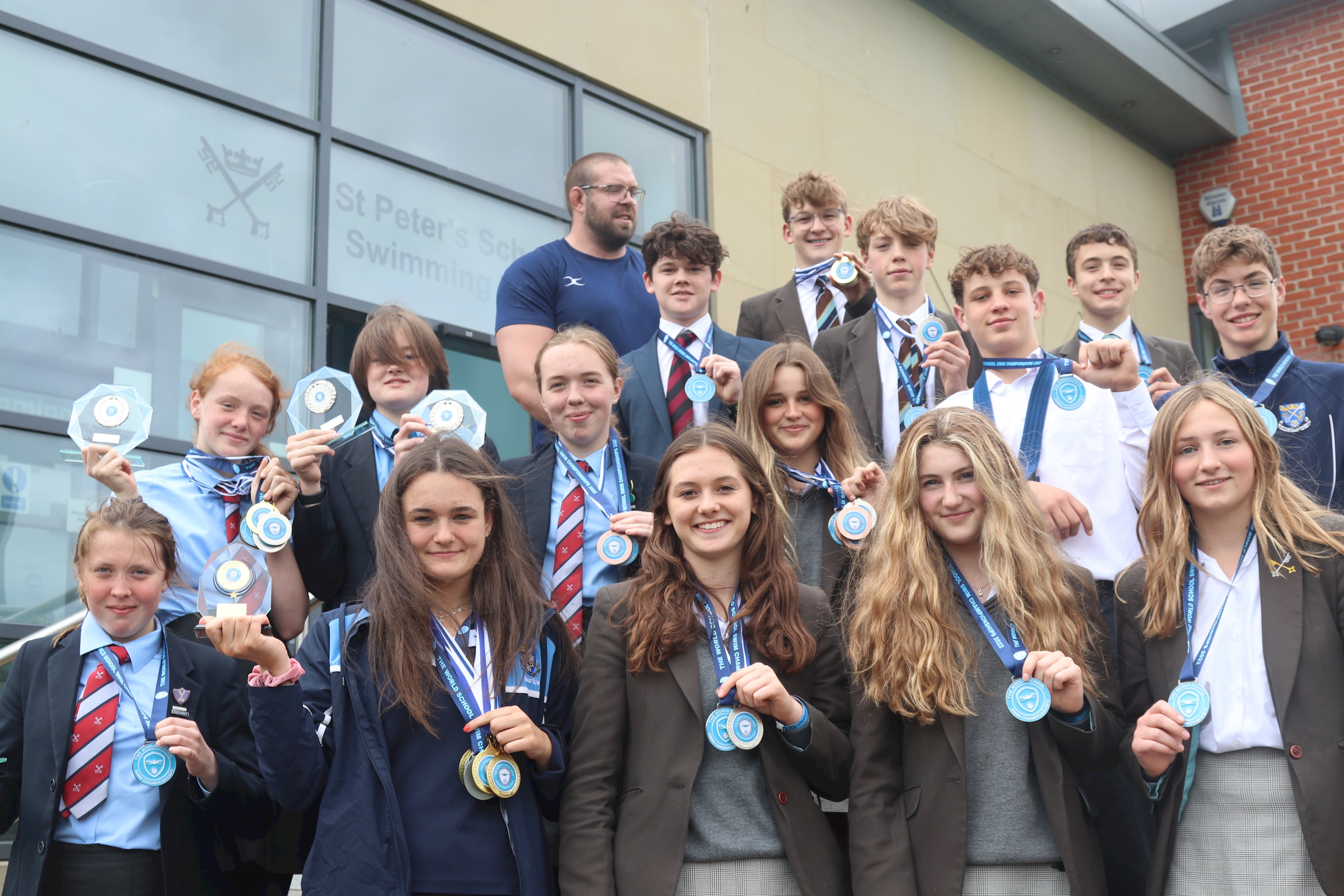 St Peter's Scoops 17 Golds at World School Swimming Championships